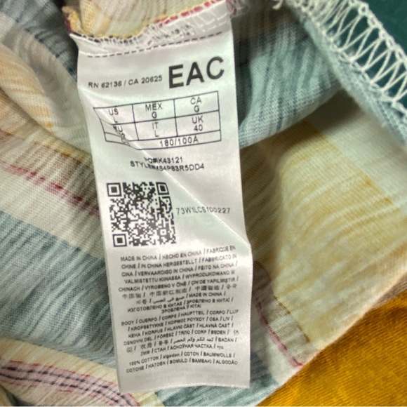 Vintage Y2K Guess Originals x Asap Rocky Sayer Striped Longsleeve T Shirt Lg - Picture 5 of 7